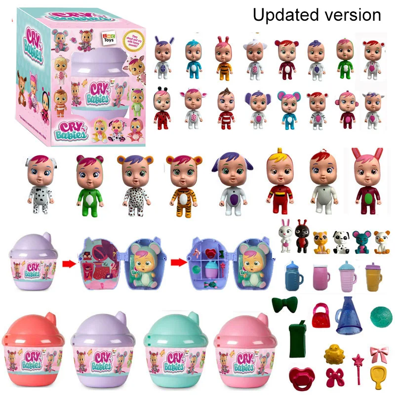 

Vinyl Cry Babies Doll Magic Tears Baby Kids Toys Children Surprise Gifts