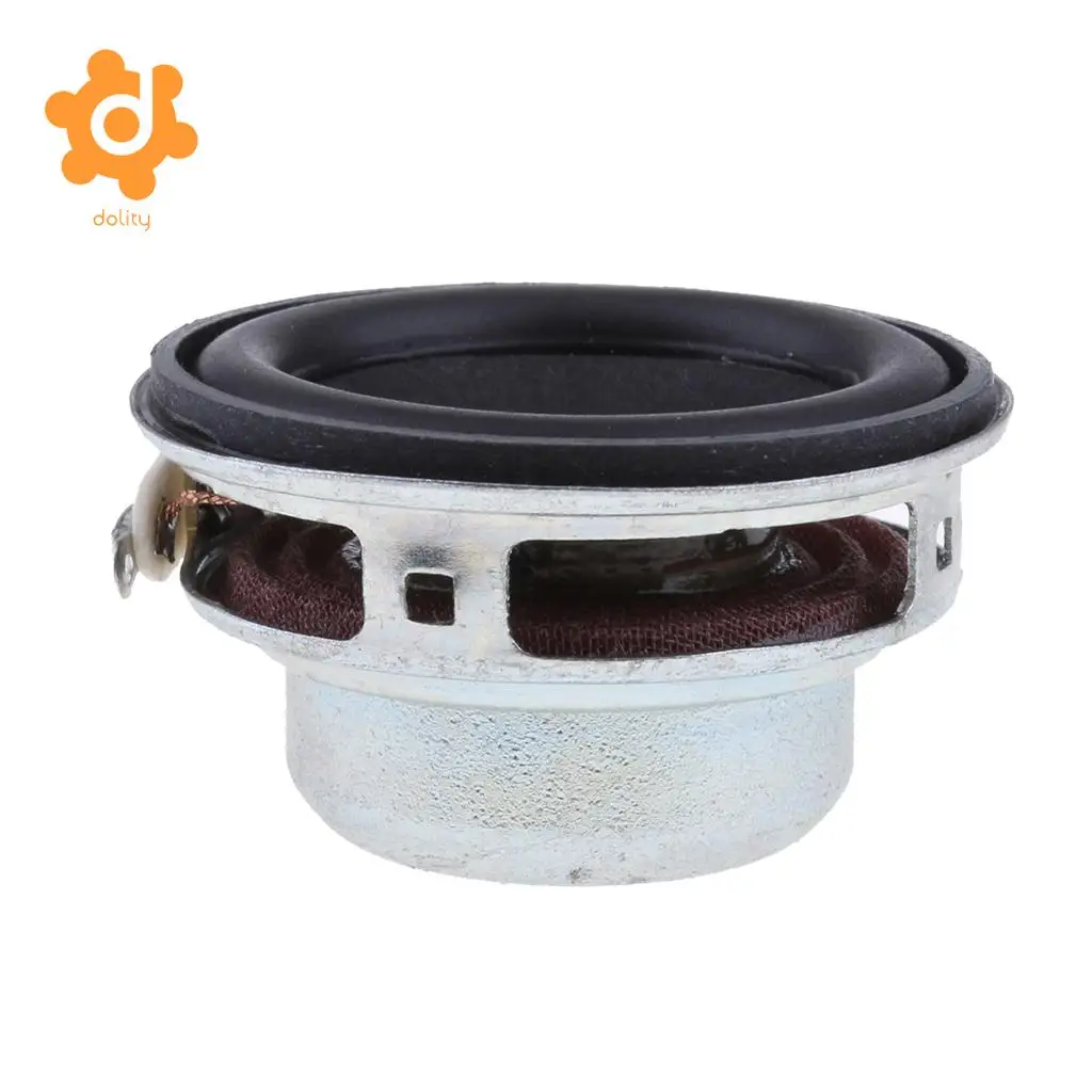 dolity 40mm 4Ohm 5W Full Range Audio Speaker Round Loudspeaker 18 Coil Rubber Edge