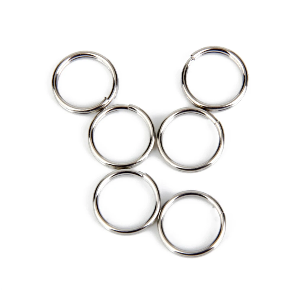 200 pcs/set Key Chains Swivel Clasp Lanyard Snap Hool Lobster Claw Clasp Keychain Ring Trigger Snap Hooks with Split Rings