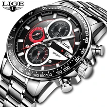LIGE Fashion Quartz Sport Watch Men Business Full Steel Clock Mens Watches Top Brand Luxury Waterproof Watch Relogio Masculino LIGE Fashion Quartz Sport Watch Men Business Full Steel Clock Mens Watches Top Brand Luxury Waterproof Watch Relogio Masculino