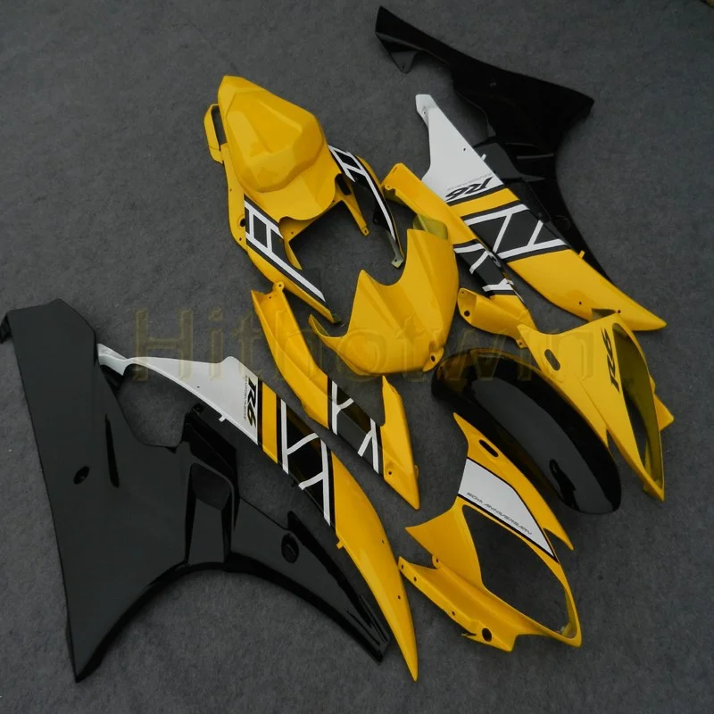 Заказной комплект кузова мотоцикла для Yamaha YZF-R6 06 07 YZF R6 2006 2007 ABS Обтекатель+ винты+ черная литьевая форма