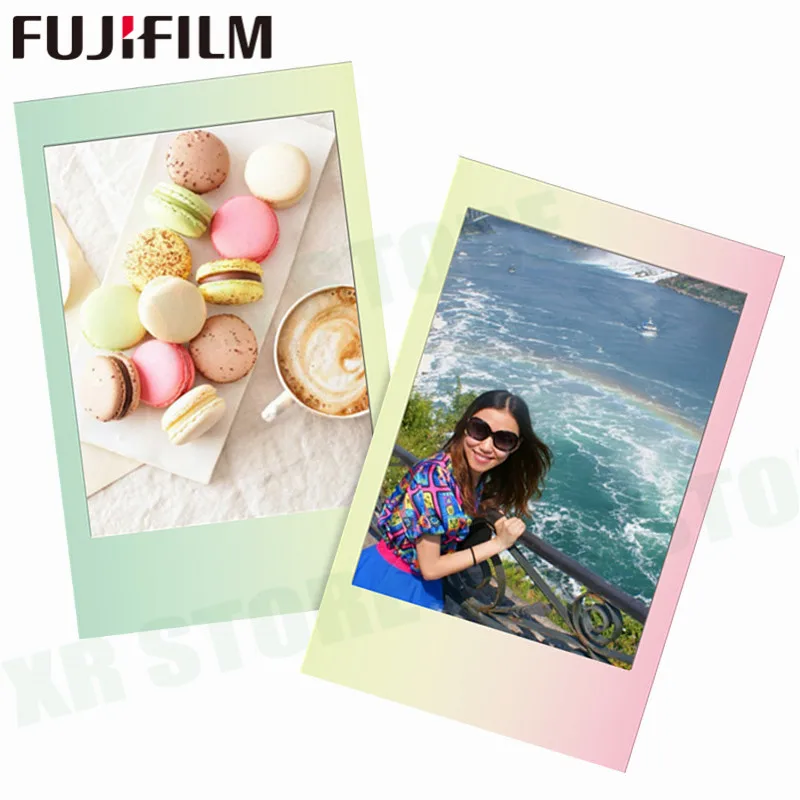 Белая пленка для Fuji Instax Мини 11 8 9 мгновенной проявки Macaroon съемки Фотобумага 10