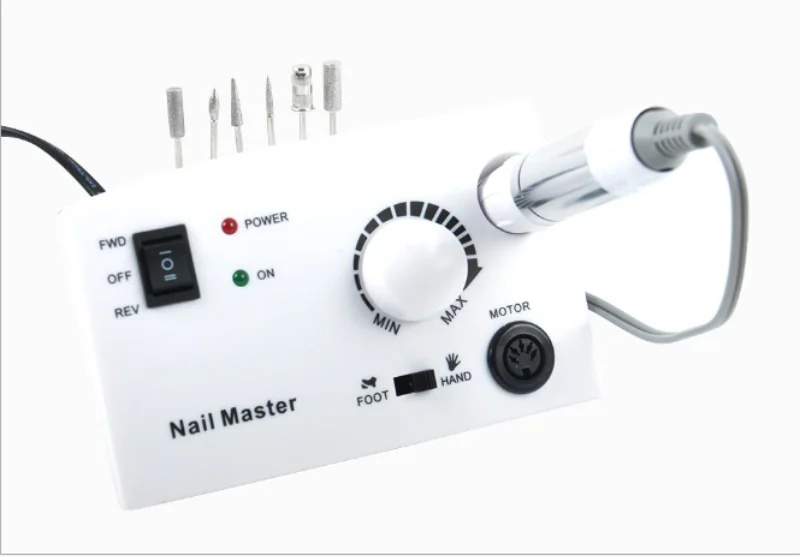 

Electric Nail Drill Machine Manicure File Bit Kit 35000 RPM 25W Version Silicone Case Handle Nail Art Tools / by dhl 24pcs