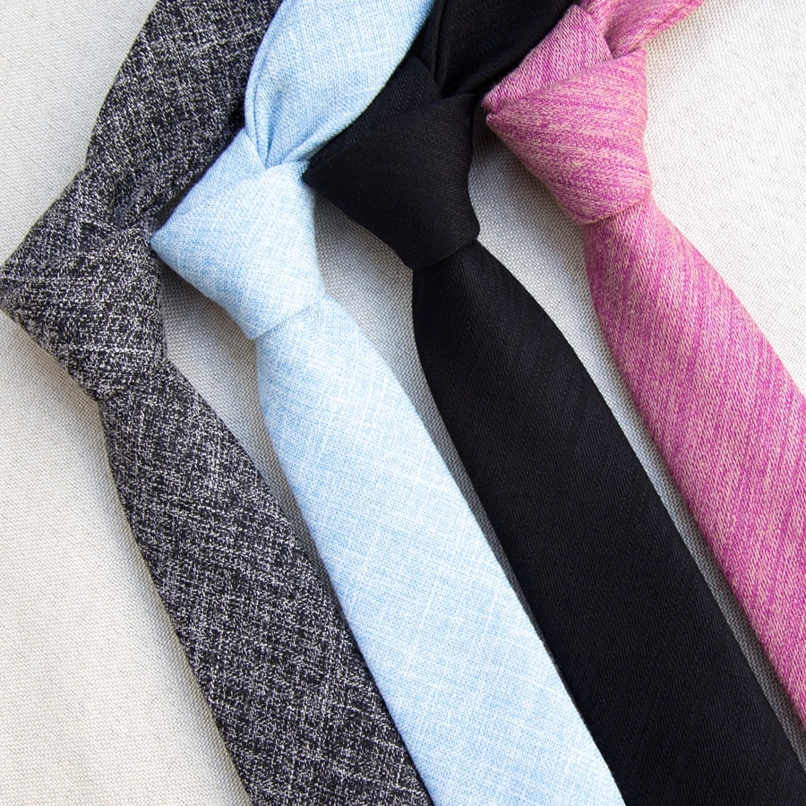 XGVOKH полосатый хлопок тонкий галстук Мода Дизайн Новый 6 см галстуки для мужчин Свадебный Галстук Пейсли Corbatas вечерние Gravatas средства ухода