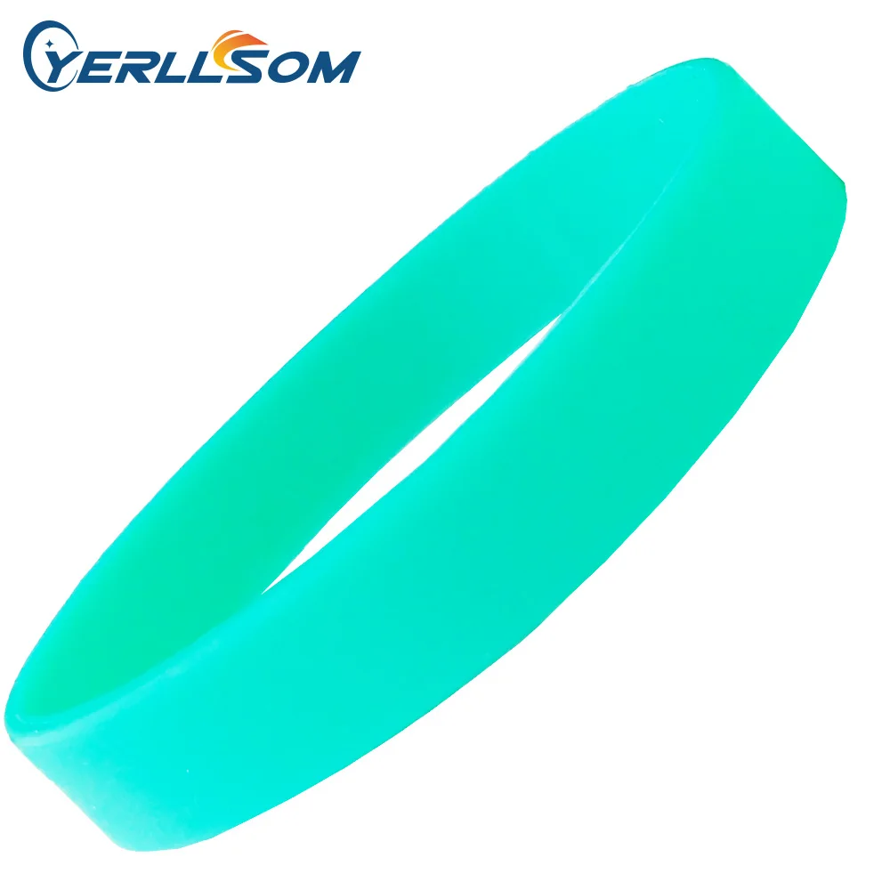 

YERLLSOM 100pcs/Lot High Quality Customized Green Rubber Silicone Bracelets For Events B041510