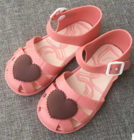 Mini Melissa/ г.; летние детские сандалии с цветочным принтом принца; прозрачные сандалии для девочек; дышащая обувь для маленьких девочек; сандалии MiniI; 14,5-17 см - Цвет: as picture