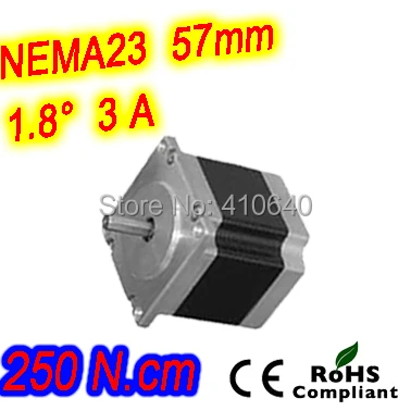 

3 pieces per lot high torque step motor 23HS45-3004S L 115 mm Nema 23 with 1.8 deg 3 A 250 N.cm and bipolar 4 lead wires