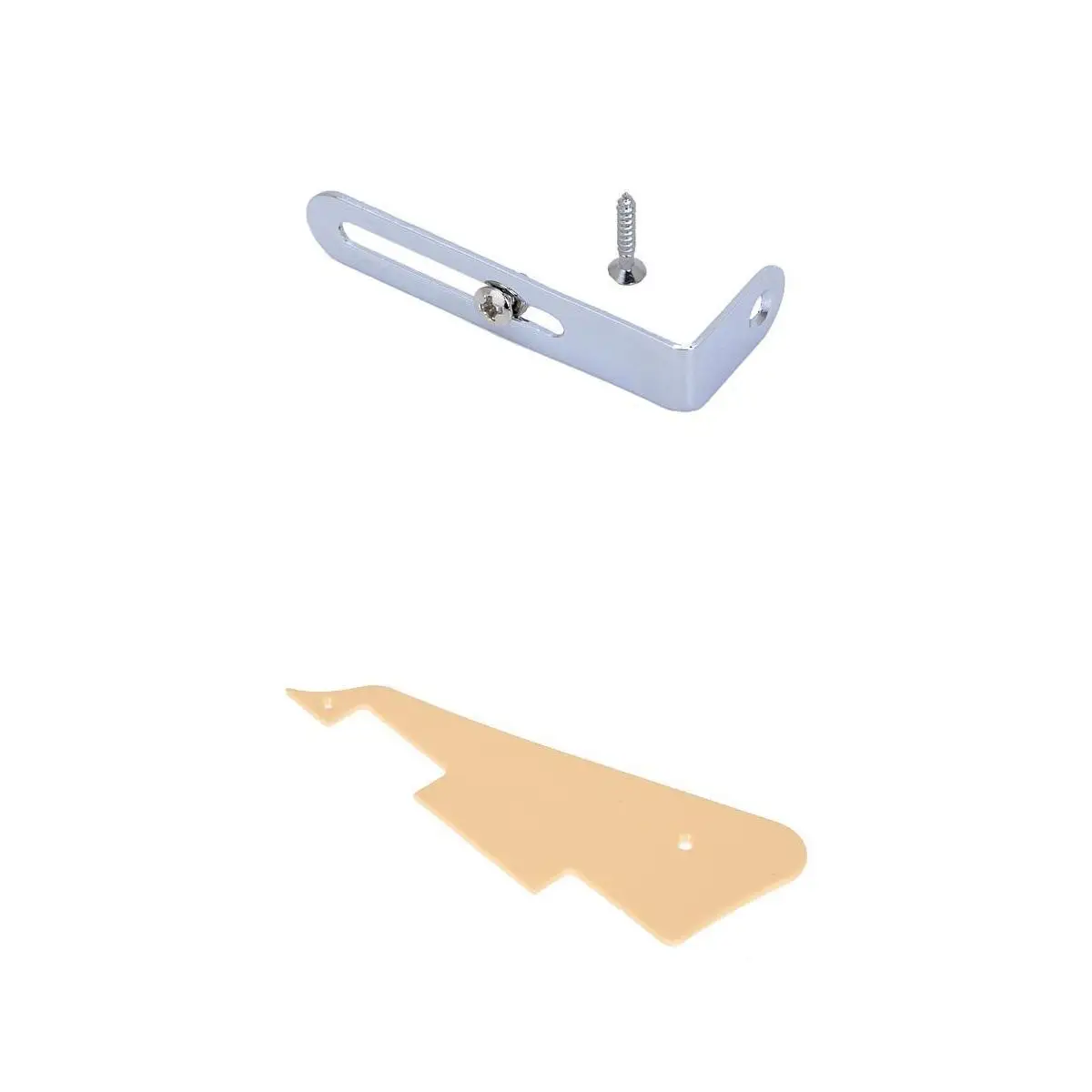 Single Ply Guitar Pickguard & Bracket with Nut Screw for LP Electric Guitar Parts Accessories