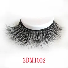Natural 3D 100% Real Mink False Eye Lashes/ Mink Individual Fake Eyelashes Extensions For Makeup Free Shipping 2016 DM1002