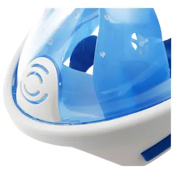 

HLBY Swimming Diving Snorkeling Full Face Mask Surface Scuba for Gopro S/M Blue