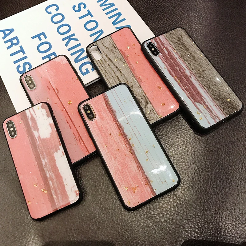 

Luxury Epoxy Soft TPU Edge Back Cases for iPhone 7 plus 8 6 6s X XS max XR Case Fashion Platinum Stitching color Back Cover Capa