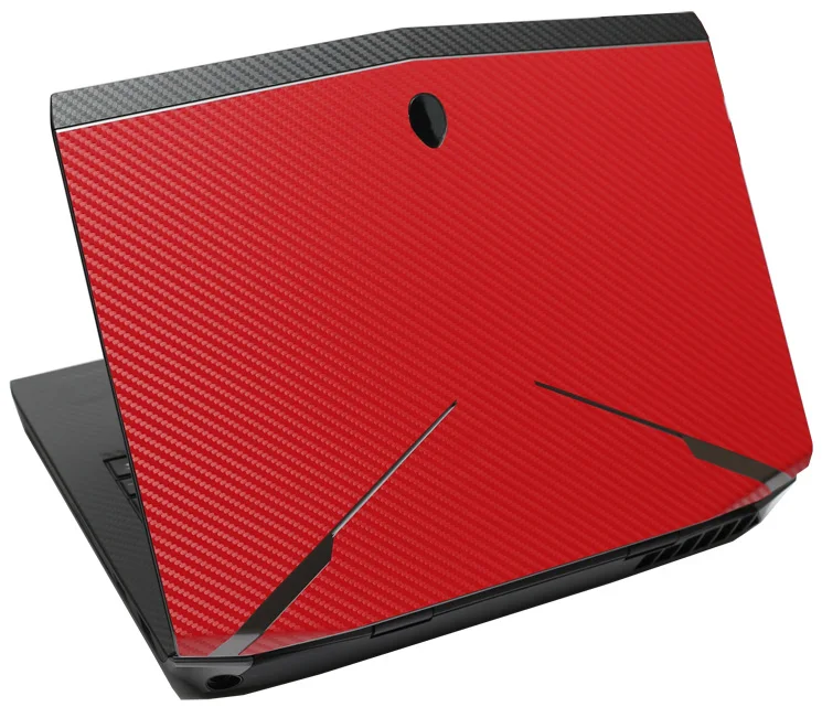 KH ноутбука углеродного волокна Кожаная наклейка кожного покрова протектор для Alienware 15 M15X R2 ANW15 AW15R2 15,6-дюймовый выпуск - Цвет: Red Carbon