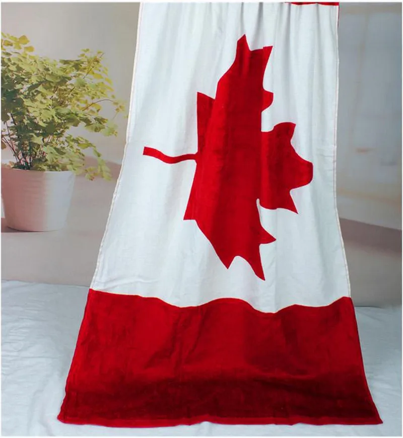 American British Flag Design Bath Towel 140x70cm Absorbent Cotton Beach Towel Drying Washcloth Swimwear Shower Towels 3