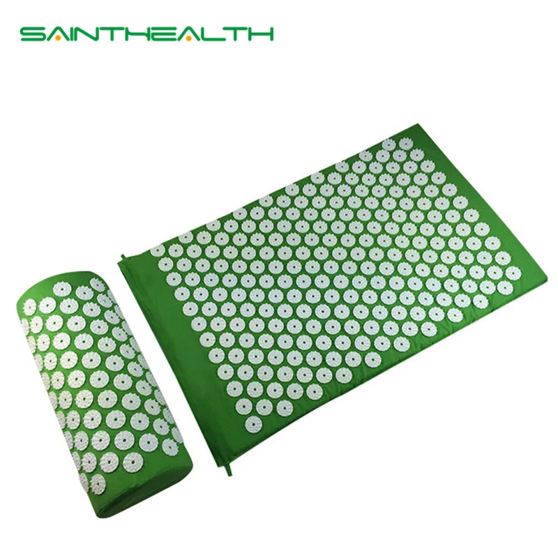 Massager (appro.67*42cm)Cushion Shakti Mat Acupressure Relieve Back Body Pain Spike Mat Acupuncture Massage Yoga Mat with Pillow Massager (appro.67*42cm)Cushion Shakti Mat Acupressure Relieve Back Body Pain Spike Mat Acupuncture Massage Yoga Mat with Pillow