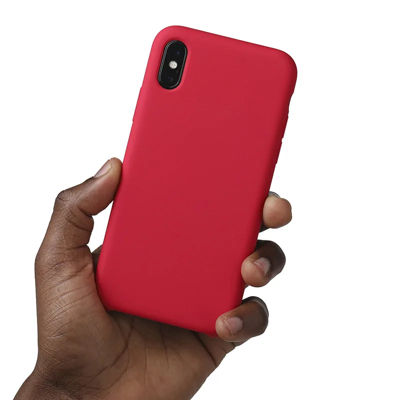 OKCore оригинальные жидкие телефон силиконовый чехол для iPhone 6 7 8 плюс микрофибры