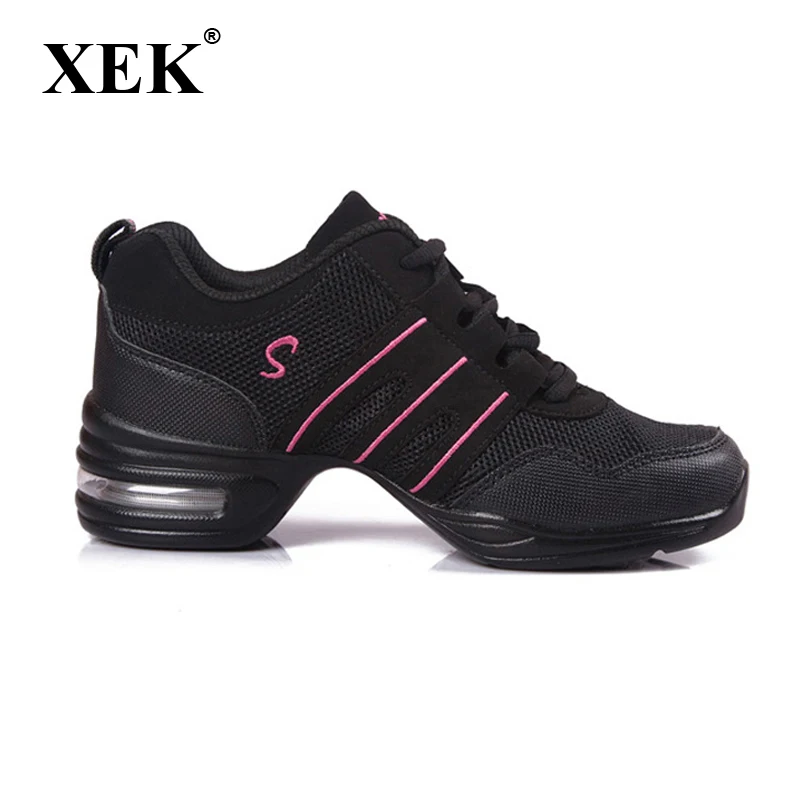 Meilleur Nouveau 2019 femmes chaussures de danse filles sport semelle souple souffle femmes baskets chaussures de pratique chaussures de Jazz moderne baskets