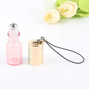 

10pcs*3ml Glass Essential Oil Roller Bottles with Glass Roller Balls Aromatherapy Perfumes Lip Balms Roll on Bottles