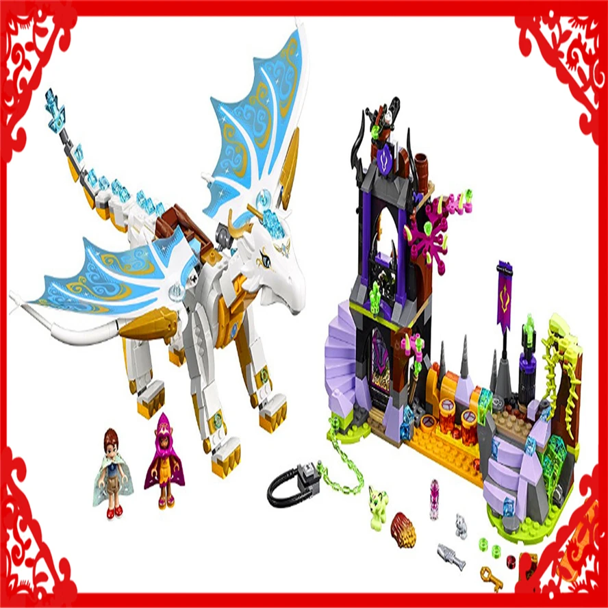 

841Pcs Building Block Compatible Legoe Toys Dragon Elf Series Of Long After Rescue Model BELA 10550 Gift For Kids