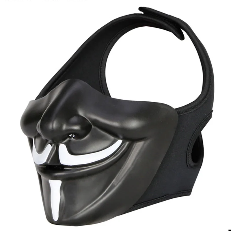

New Tactical Airsoft Paintball Protective Half-Face Mask CS Game Mask Halloween Mask party mask