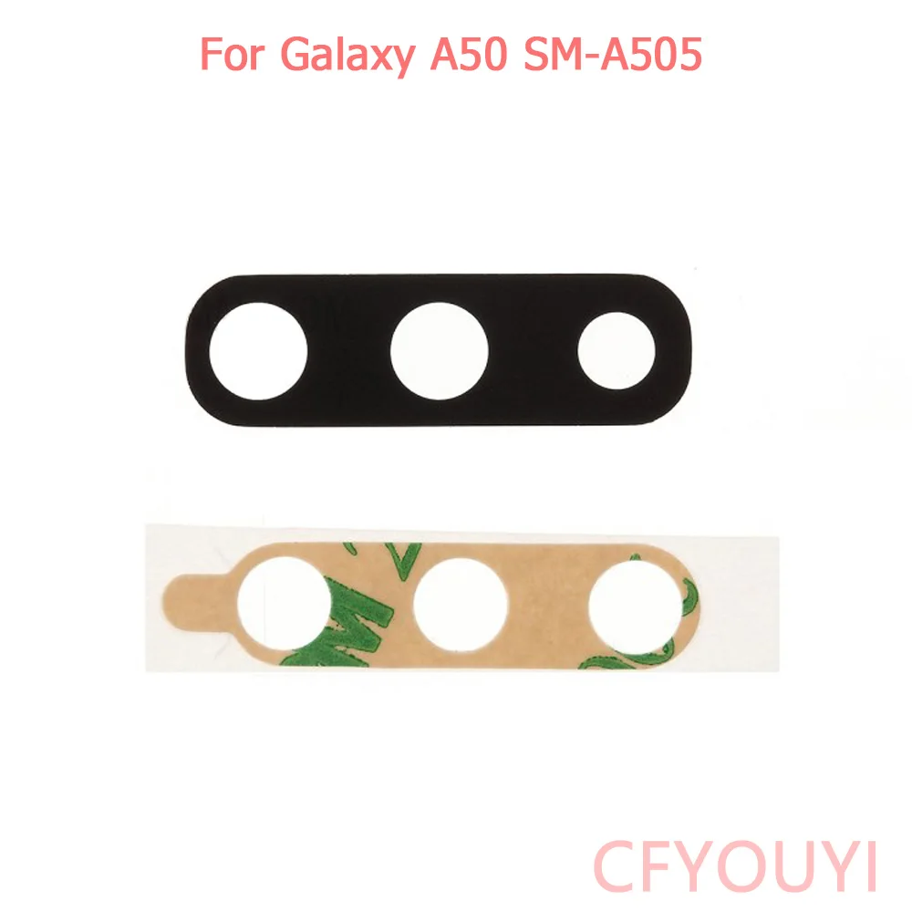 

20pcs/lot For Samsung Galaxy A50 A505 Rear Back Camera Lens Cover With Adhesive Sticker Glue