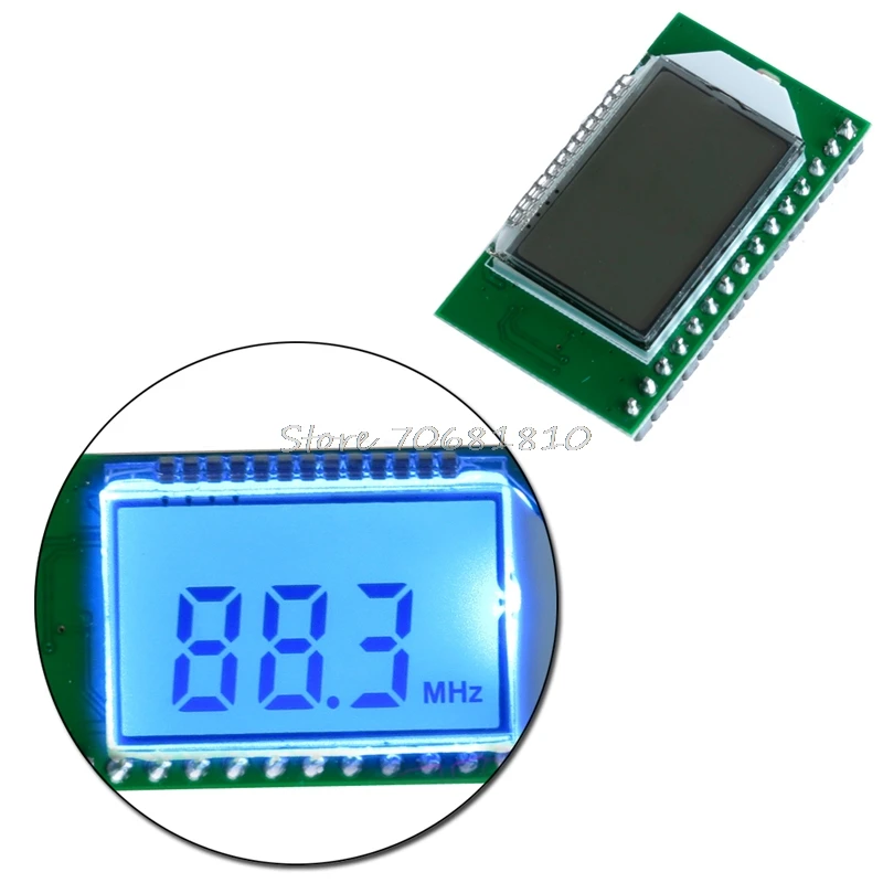 

PLL LCD Digital 87-108MHZ FM Radio Receiver Module Wireless Microphone Stereo 4#20dropshipping