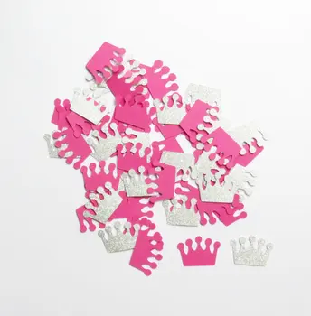 

Glitter And Pink Crown Party Decor Princess Decorations Die Cuts Scrapbooking Gift Wrapping cft Table decor scrapbook Confettis