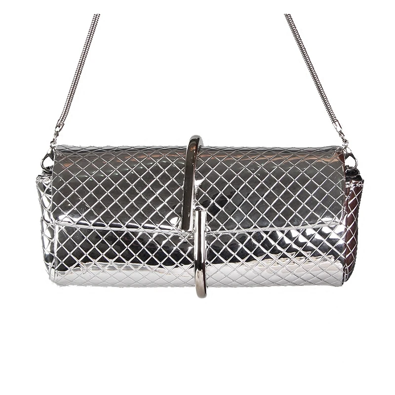 Urbancode Small Leather Cross Body Purse Bag In Silver Literacy Basics