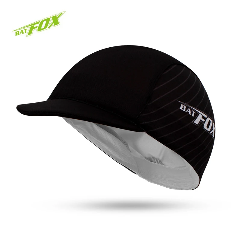 BATFOX Men Cycling Caps Solid Polyester Bike Cap Breathable Quick Dry