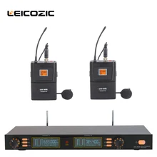 Leicozic Профессиональный microfono петличный микрофон uhf 200 каналов петличный беспроводной микрофон вокальный микрофон для пения mic