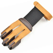 3 Finger Archery Protect Glove Archery Glove Shooting Glove Three Finger Design for Hunting Compound Recurve Bow
