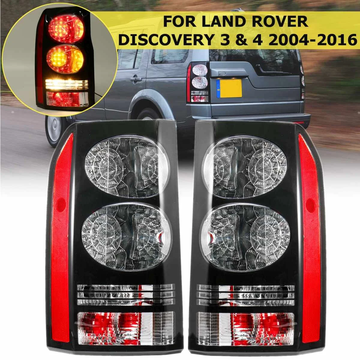 

Car Rear LED Tail Light Brake Lamp with Bulb Left/Right for LAND ROVER DISCOVERY 3 Discovery 4 2004-2016 Car Accessories Reverse