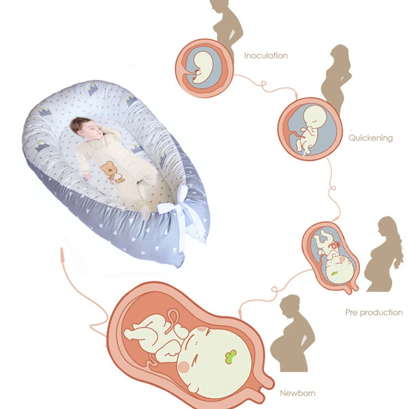 Baby Nest Baby Crib Kids Portable Removable And Washable Crib  Baby Crib Nursery Travel Folding Bed For Children Infant Baby Bed