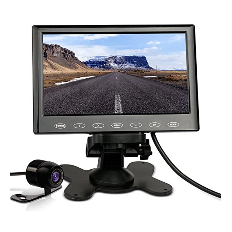 

7inch Car monitor support MP5( MP4,AVI MPEG-4) SD with backup camera