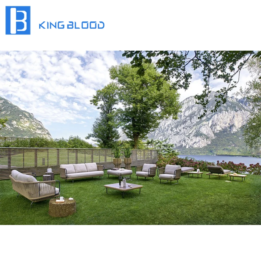 New product Outdoor furniture Aluminum Garden Rope Sofa New product Outdoor furniture Aluminum Garden Rope Sofa