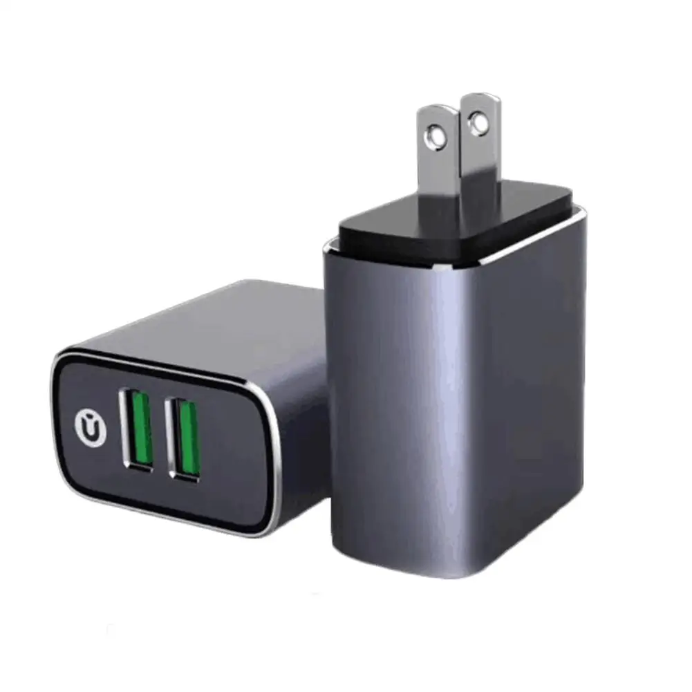 Buy Alloy 3.1A Dual USB Charger US Travel Charger Universal Adapter Wall