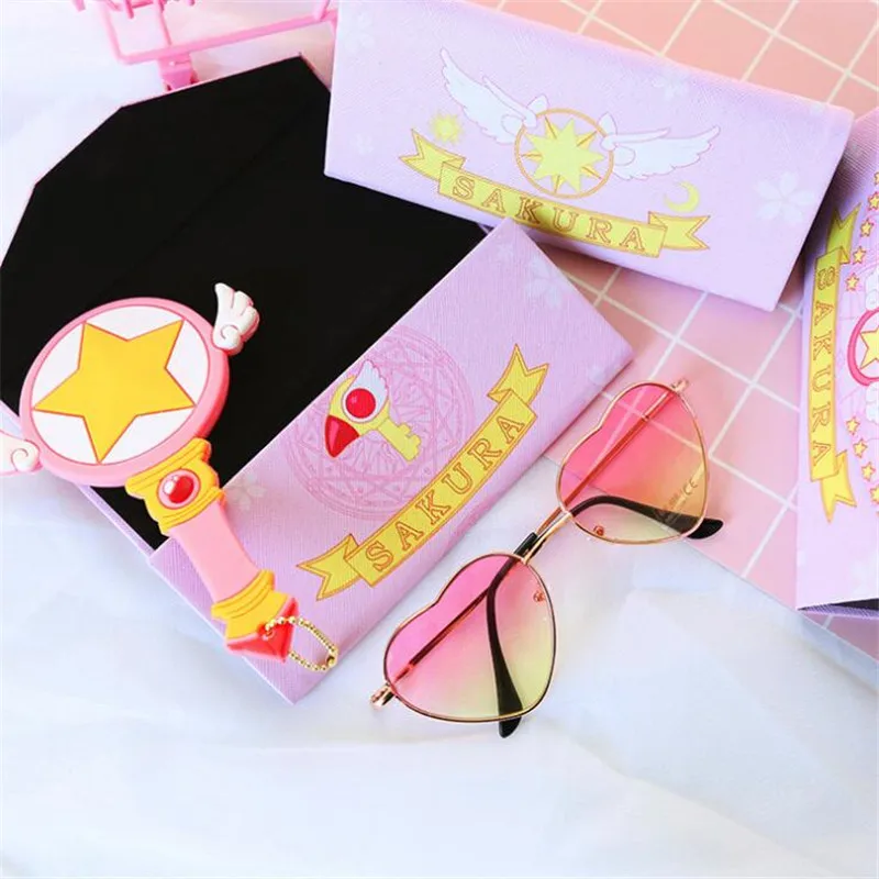 

Anime Cardcaptor Sakura Glasses Case Cosplay Costumes Accessories Props Star Change Purse Moe Quest Small Fancy Bag
