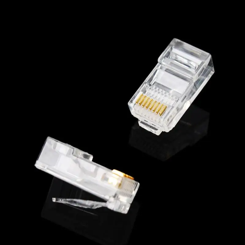 Модульный разъем eGizmo RJ45 8P8C для сети CAT5 LAN высокого качества #50/100 10/647 шт.|plug rj45|lan