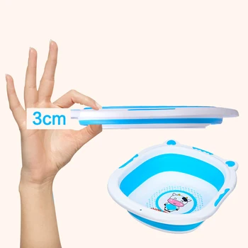 

Baby Bathtub Foldable Plastic Baby Bath Tub Bloom For Bathing Newborns Baby kids Shower Folding Travel Seat Safety Bathing Chair