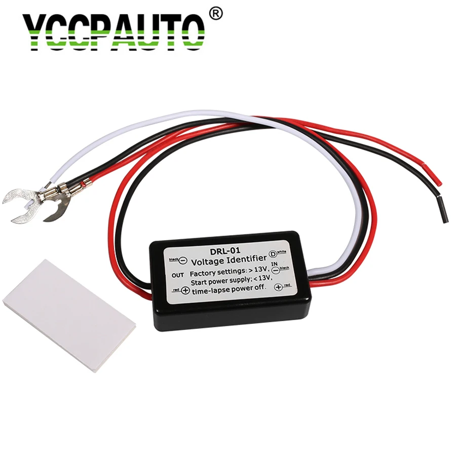 

YCCPAUTO 1Pcs Newest Smart LED DRL Controller Auto Car LED Daytime Running Lights Controller Relay Harness Dimmer On/Off 12-18V