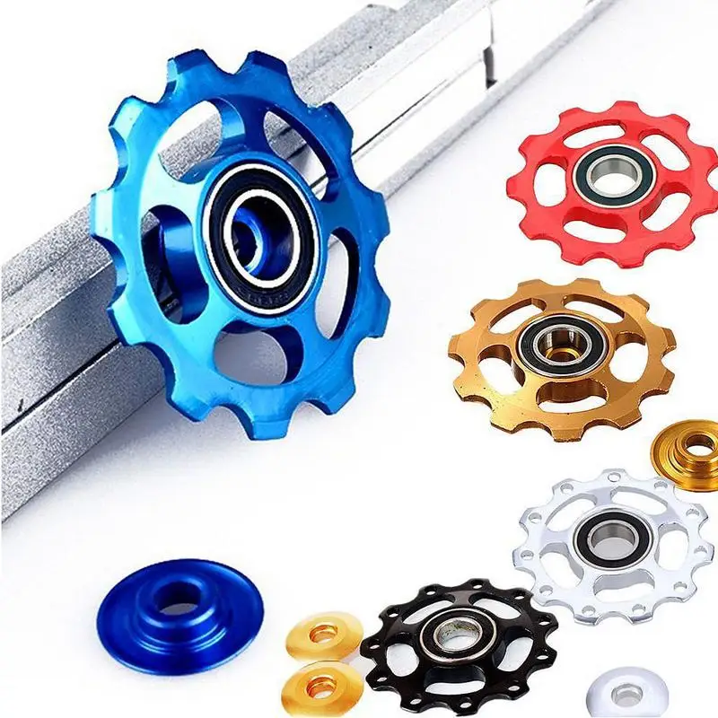 

11T MTB Bicycle Rear Aluminium Derailleur Jockey Wheel Ceramic bearing Pulley CNC Road Bike Guide Roller Idler