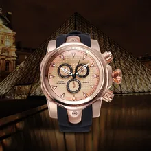 2017 Chaude Bracelet En Silicone Casual Sport Montres Hommes 3D Big Face Quartz-montre Marque De Luxe Militaire Montre-Bracelet relogios masculino