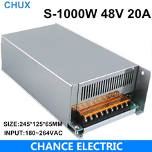1000W 48V adjustable 20A Single Output Switching power supply AC to DC 110V or 220V