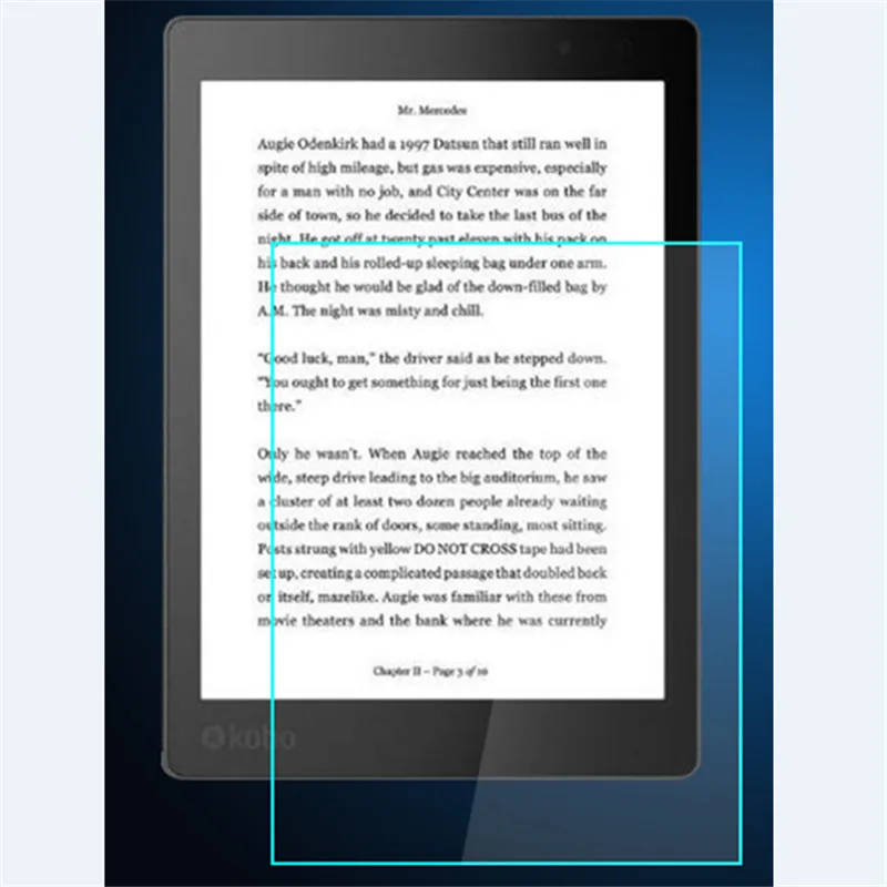 2 шт. Закаленное стекло Защитная пленка универсальная для Kobo Touch/Kobo Glo/Кобо Aura 6 N514/