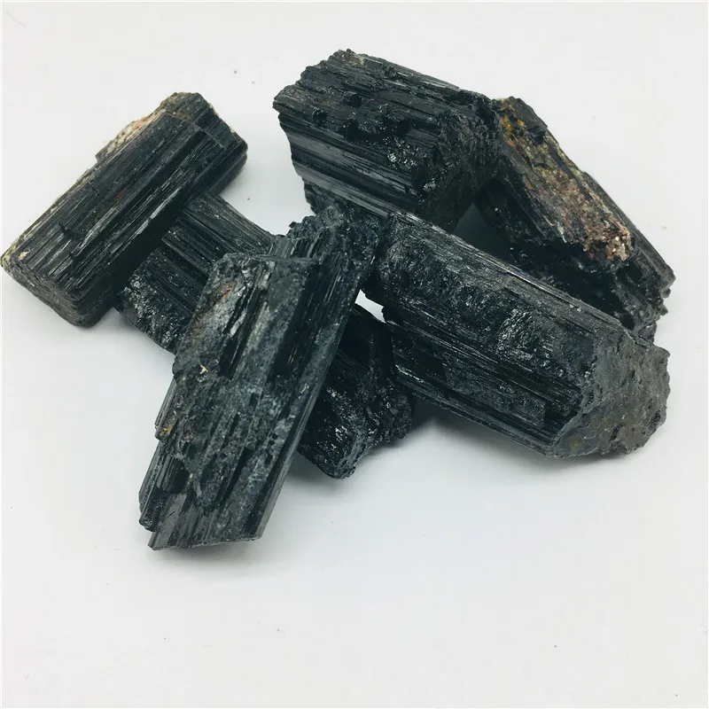 100 г натуральный образец натурального кристаллического кварца черный турмалин 1 шт