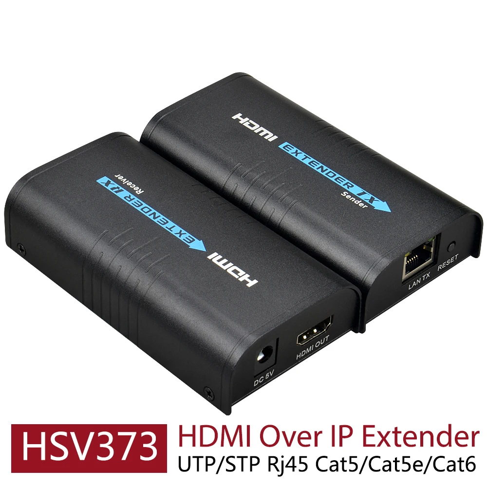 HDMI конвертер HSV373 с поддержкой Ethernet 1080P 120 м|cat6 rj45|extender ethernetconverter hdmi |