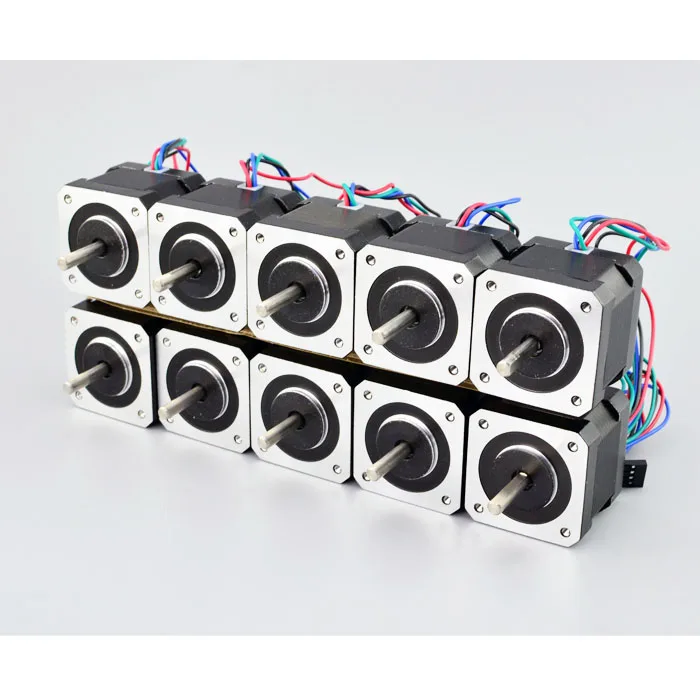 

10PCS Nema 17 Stepper Motor 42*40mm 45Ncm(64oz.in) 2A Nema 17 Stepper 42 Motor 4-lead for DIY 3D Printer CNC Robot