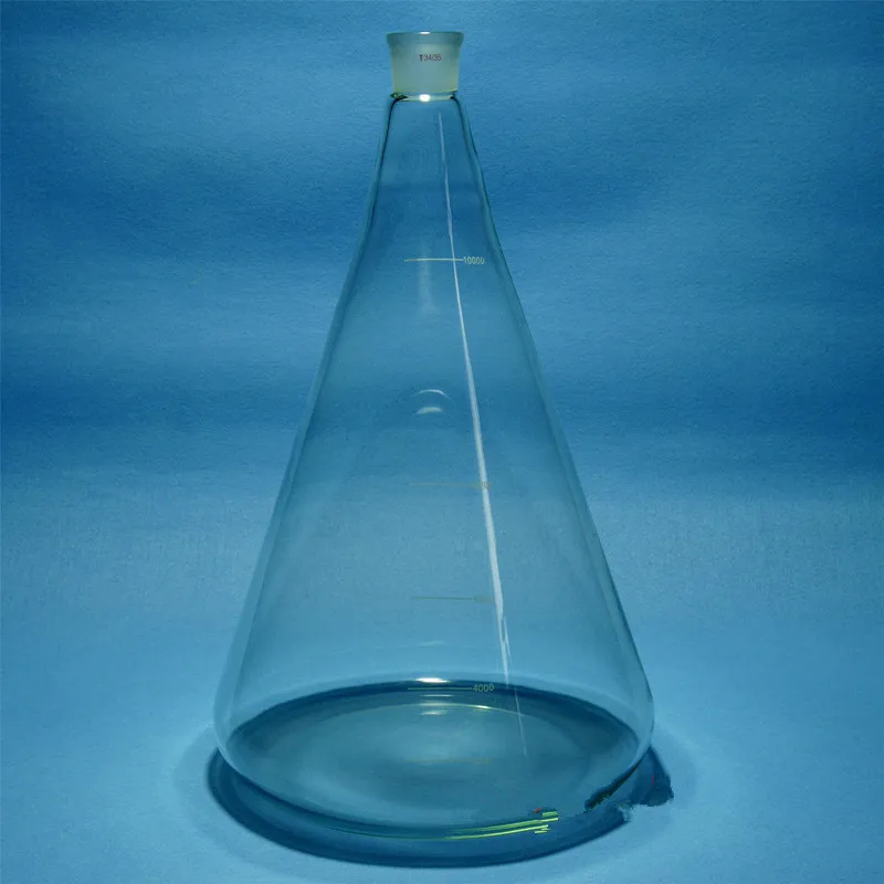 10000ml,34/35,Glass Erlenmeyer Flask,10L,Conical Bottle,Lab Chemistry