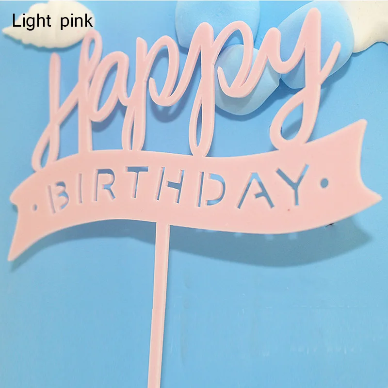 2pcs-lot-Acrylic-Happy-Birthday-Cake-Topper-Pink-Blue-Acrylic-Cupcake-Topper-Flag-For-Birthday-Party (2)
