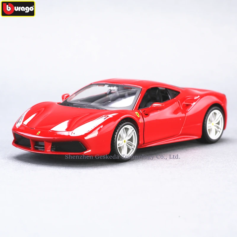 

Bburago 1:32 Ferrari 488GTB High-imitation Car Model Die-casting Metal Model Toy Gift Simulated Alloy Car Collection