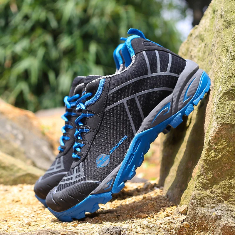 

men outdoor shoes breathable hunting climbing mountain shoes camping trekking sport hiking shoes men ankle boots sneakers 365h